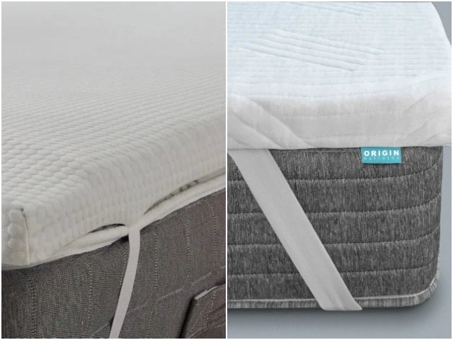 Dunelm Gel Fusion Memory Foam Mattress Topper VS Origin Contour® Mattress Topper