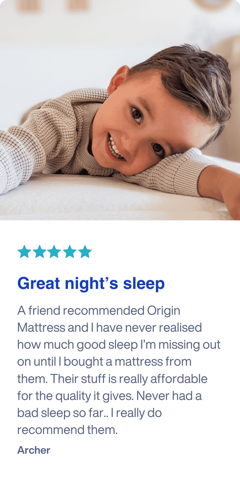 Origin customer review portrait 2