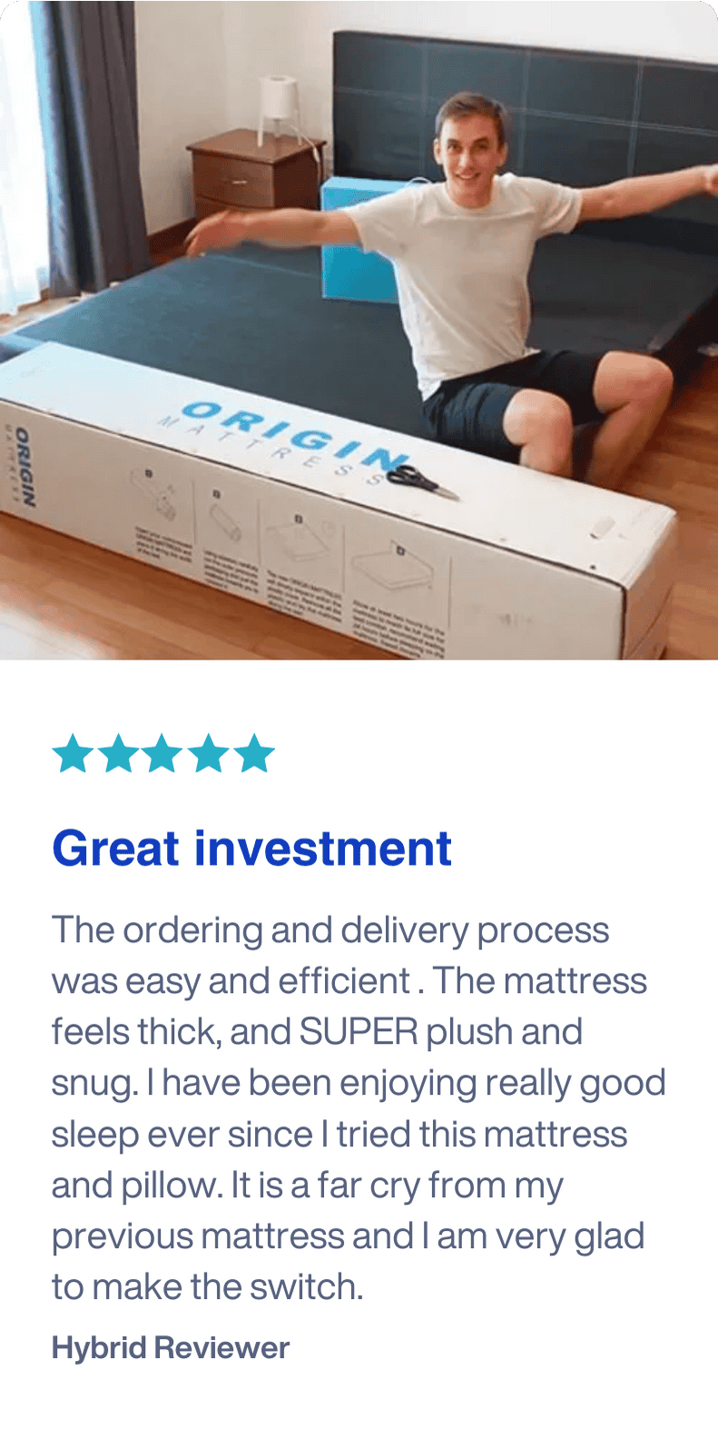 Origin customer review portrait 4