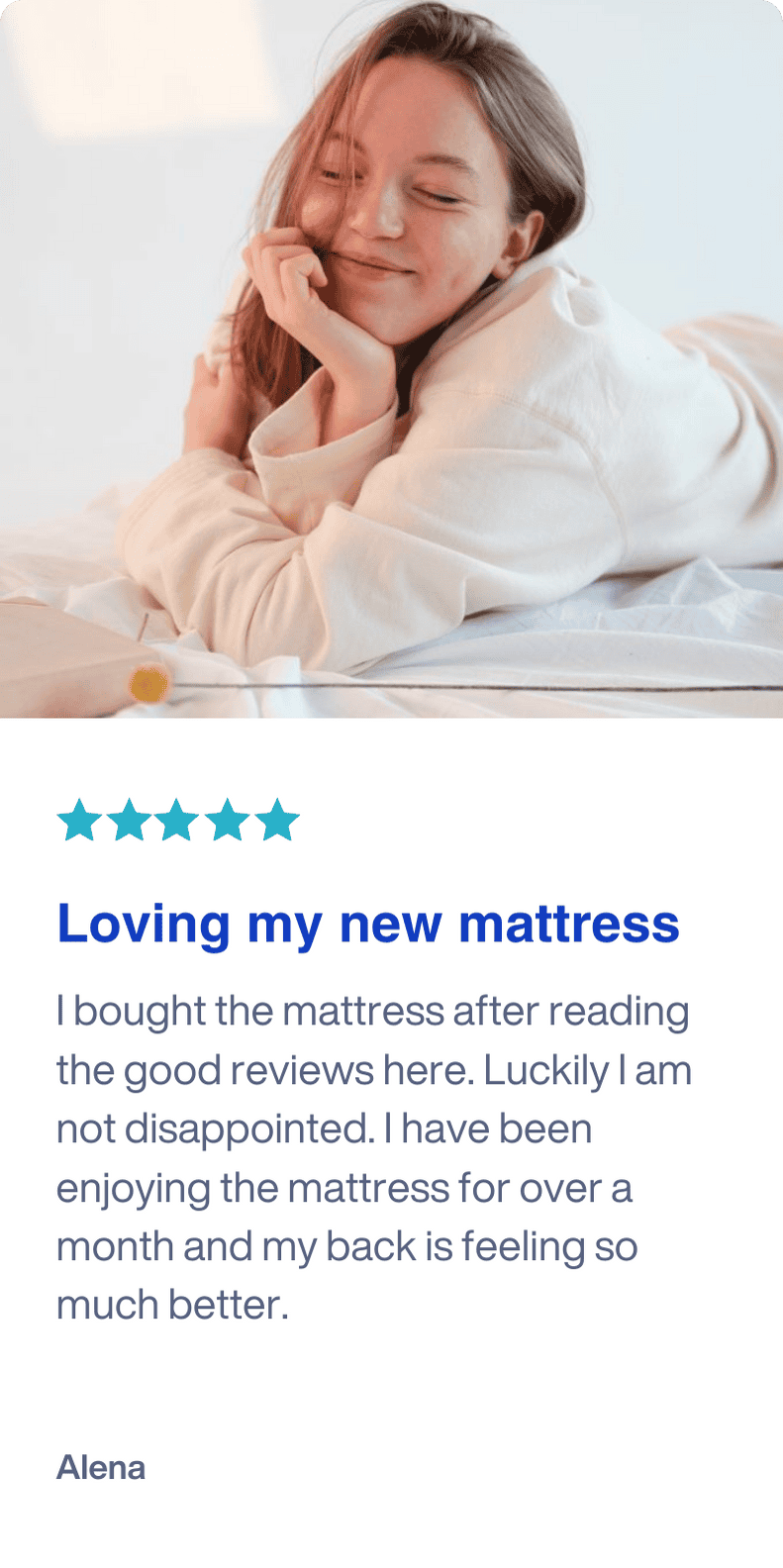 Origin customer review card