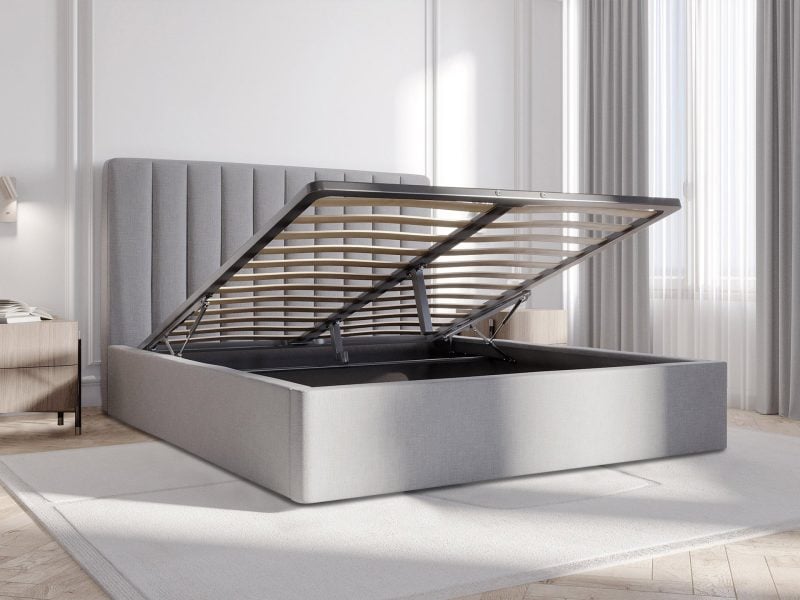 
                    Easy-to-lift Hydraulic Bed Base  
                  